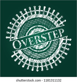 Overstep chalkboard emblem
