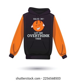 Overthink t-shirt design vector art