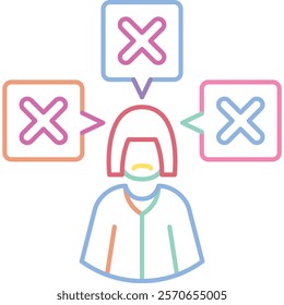 Overthinking Icon - Dual Tone Style - People Pleaser Theme