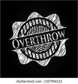 Overthrow with chalkboard texture