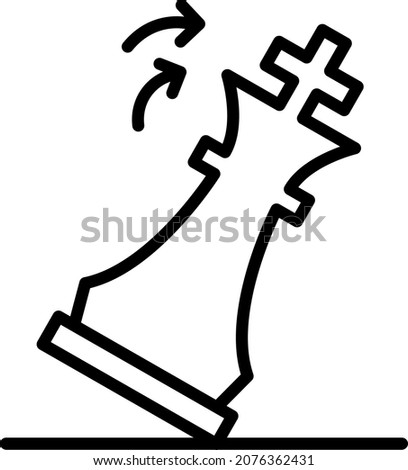 Overthrow Icon , vector illustration