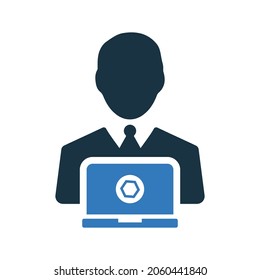 Overtime, busy, working icon. Simple editable vector illustration.