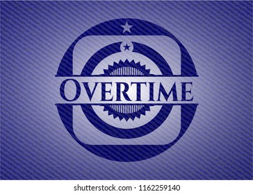 Overtime with denim texture
