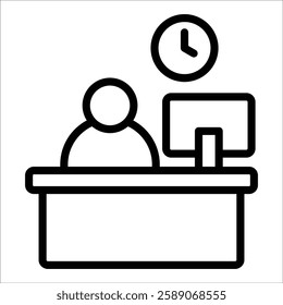 Overtime Icon Element For Design