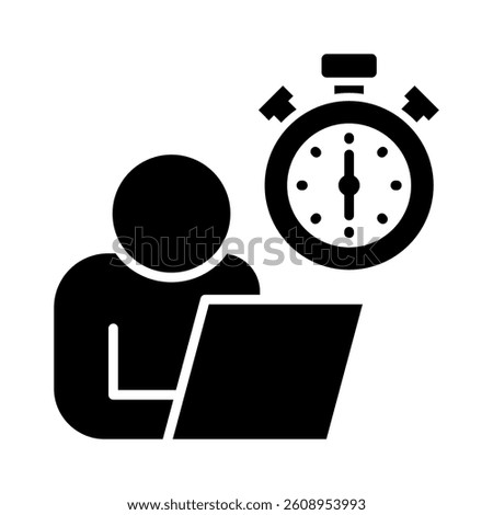 Overtime Icon Element for Design