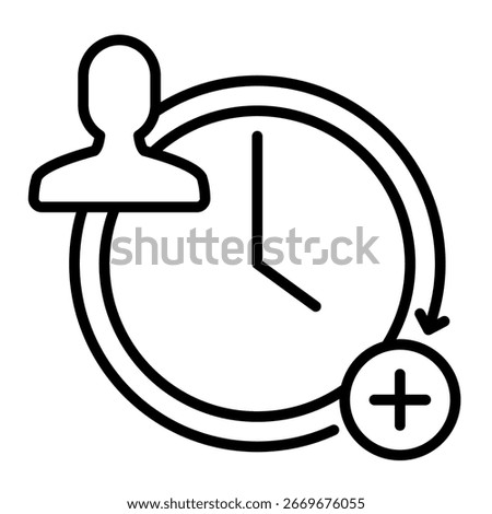 Overtime Icon Element For Design