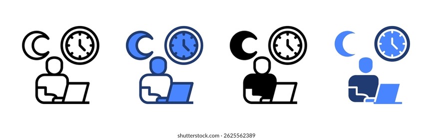 Overtime icon sheet multiple style collection