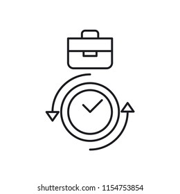 Overtime Modern Simple Vector Icon
