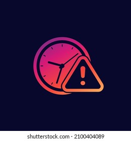 overtime warning icon for web
