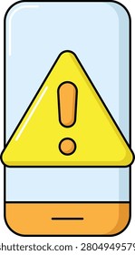 Overuse warning illustration, flat icon