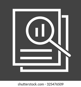 Overview, analysis,review icon vector image. Can also be used for admin dashboard. Suitable for mobile apps, web apps and print media.