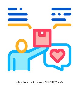 overview bought product color icon vector. overview bought product sign. isolated symbol illustration