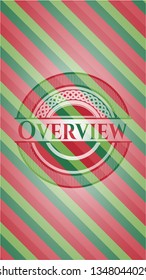 Overview christmas emblem.