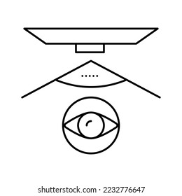 overview computer display line icon vector. overview computer display sign. isolated contour symbol black illustration