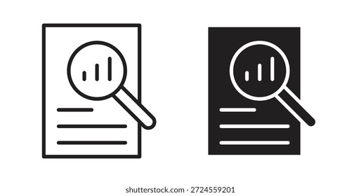 Icono de vista general en estilo doodle y stroke.