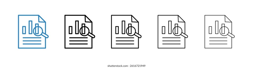 Overview icons collection vectors for web ui