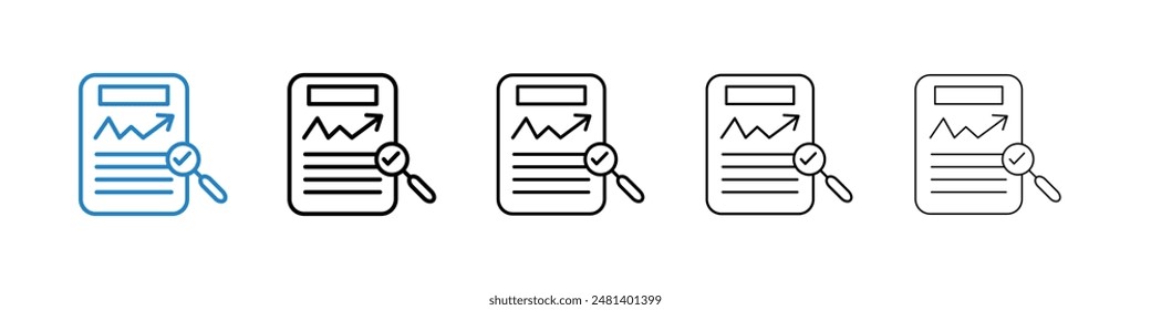 Overview liner icon vector set.