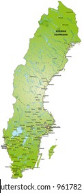 overview map of Sweden