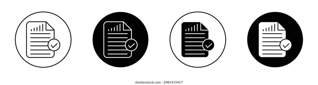 Overview outlined icon vector collection.