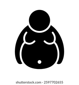 overweight icon color editable on white background