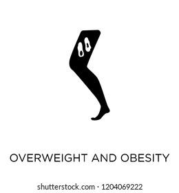 Overweight and Obesity icon. Overweight and Obesity symbol design from Diseases collection. Simple element vector illustration on white background.