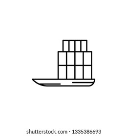 overweight, ship icon. Element of overweight culture. Thin icon for website design and development, app development. Premium icon