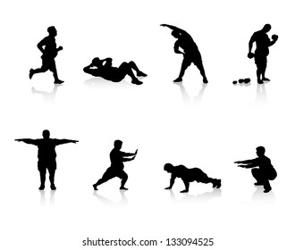overweight silhouettes 1
