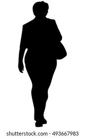 Overweight Woman Walking