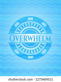 Overwhelm water representation emblem.