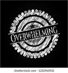 Overwhelming with chalkboard texture