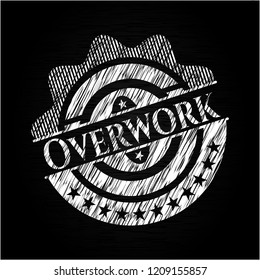 Overwork chalk emblem