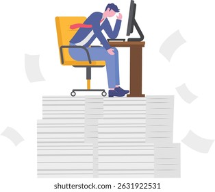 Overwork and overload work make employee exhausted and stressed leads to depression,

