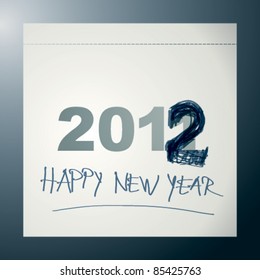Overwrite calendar / New Year’s card 2012