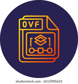 OVF Line Circle Gradient Style