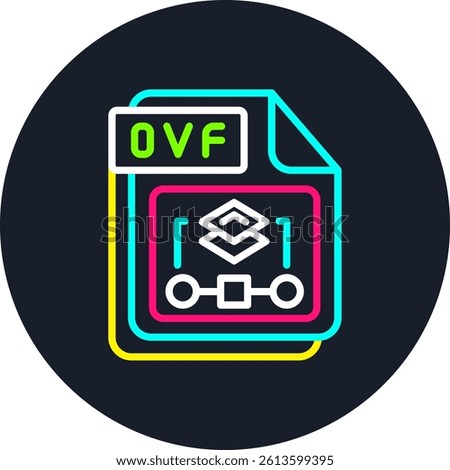 OVF Line Multi Colour Circle
