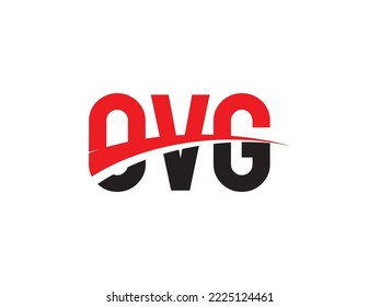 Letra OVG Ilustración del vector de diseño del logotipo inicial