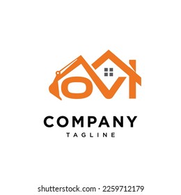 Ovi General contractor logo vector template