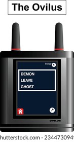 The Ovilus, ghost hunting device online influencer paranormal investigator, ghost hunter tool.