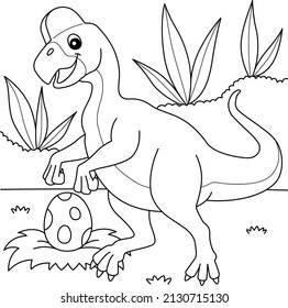 Oviraptor Coloring Page for Kids