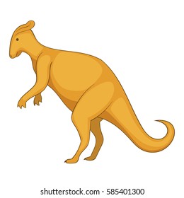 Oviraptor icon. Cartoon illustration of oviraptor vector icon for web