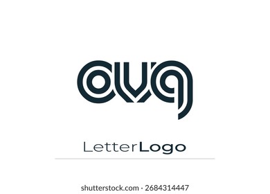 OVQ Criativo exclusivo moderno carta Logo Design. Elegante Monograma Logo Design com elementos decorativos e tipografia