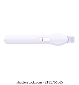 Ovulation pregnant test icon cartoon vector. Pregnancy kit. Strip baby