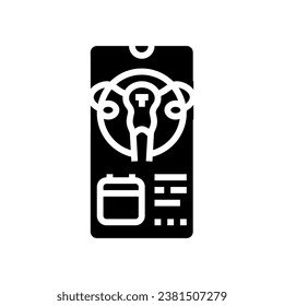 ovulation tracking gynecologist glyph icon vector. ovulation tracking gynecologist sign. isolated symbol illustration