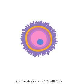 ovum cell doodle icon