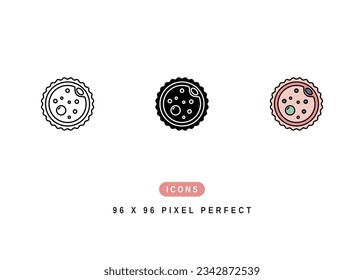 Ovum Icon. Baby Embryo Fertility Symbol Stock Illustration. Vector Line Icons For UI Web Design And Presentation