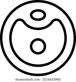 ovum icon. Thin linear style design isolated on white background