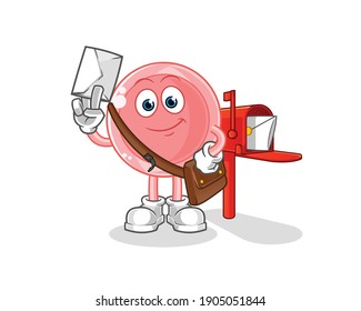 ovum postman vector. cartoon character