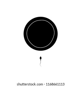 Ovum and spermatozoon isolated icon, vector illustration design. Maternity collection.