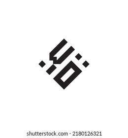 OW abstract geometric concept logo in high quality professional design that will be best for street style