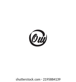 OW brush concept in high quality professional design that will print well across any print media
